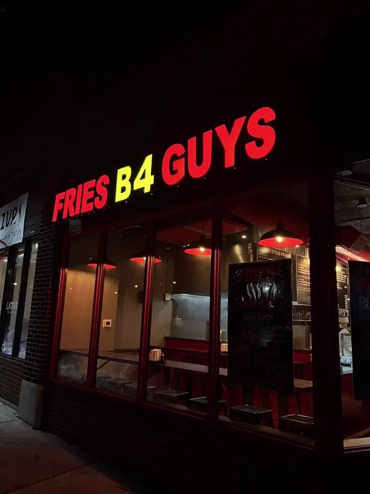 Fully halal burger, Dutch-style fries, and in-house sauces at FRIES B4 GUYS in Allston, Boston