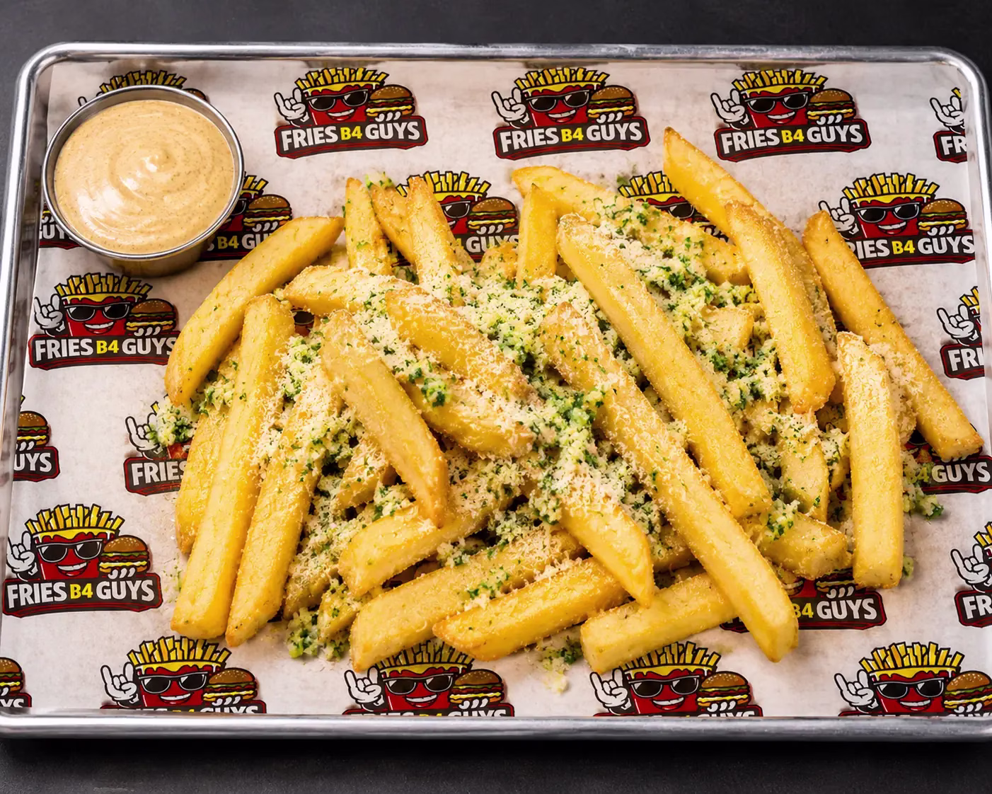 Hand-cut Dutch-style fries at FRIES B4 GUYS in Allston, Boston